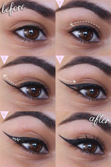 Eyeliner Guide & Winged Eyeliner Tutorial for Beginners | Eyeliner guide, Winged eyeliner ...