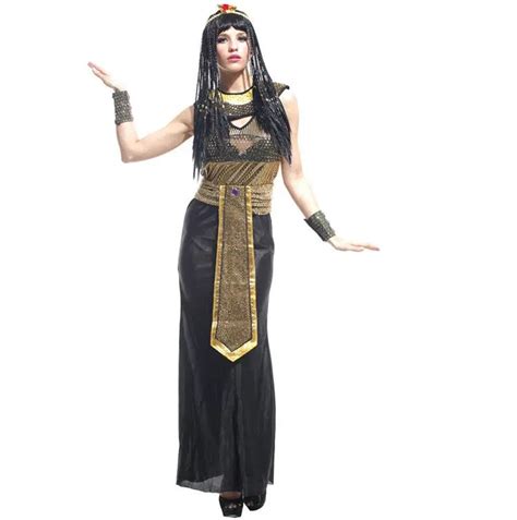 Cleopatra Egyptian Queen Fantastic Historical Adult Halloween Costume Cosplay Fancy Dress on ...