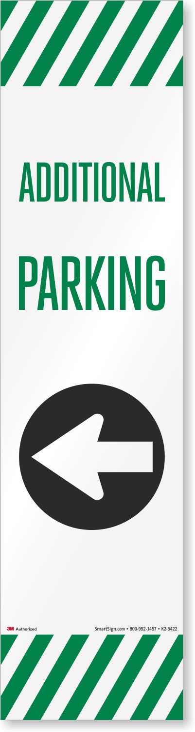 Additional Parking Sign | Arrow Symbol Rolling Sign