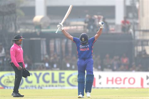 Rohit Sharma celebrates an ODI hundred after three years | ESPNcricinfo.com