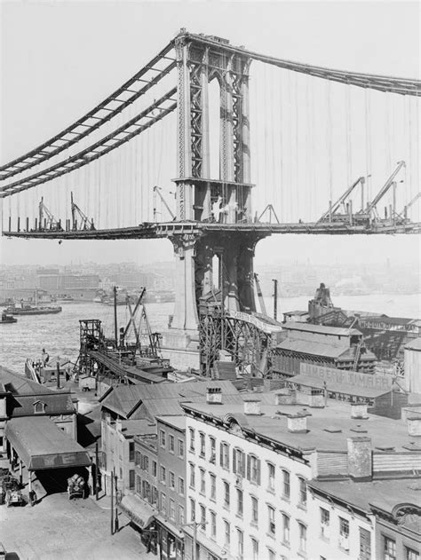 Building of the Brooklyn Bridge | New york city, Nyc history, Ny city