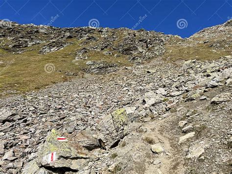 Hiking Trails or Mountaineering Routes of the Silvretta Alps Mountain ...