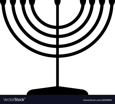 Menorah symbol of judaism Royalty Free Vector Image