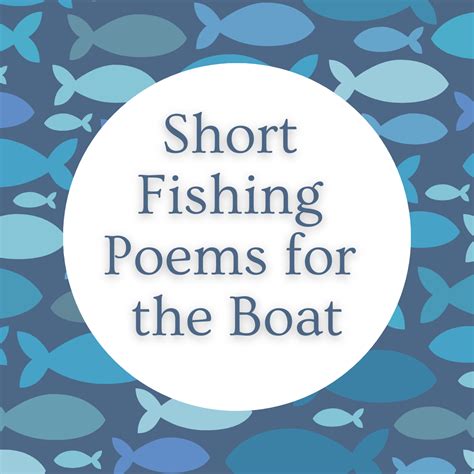 25 Short Fishing Poems & Lyrics For The Boat - Aestheticpoems