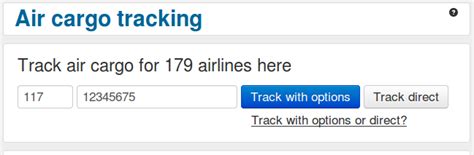 Air cargo tracking help - track-trace