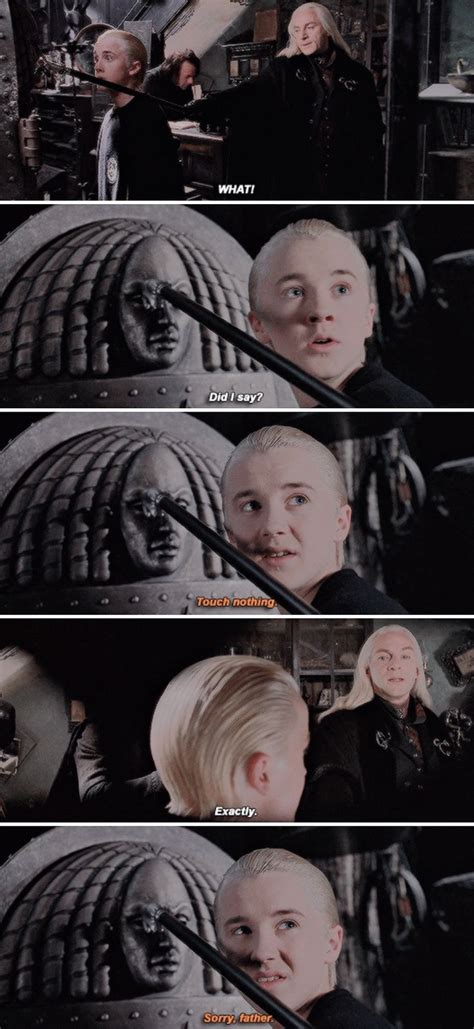 Harry Potter - Draco and Lucius Malfoy | Harry potter memes hilarious, Harry potter cast, Harry ...