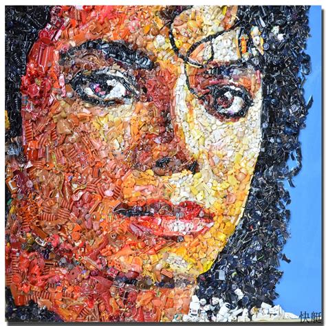 Oil Painting Picture Colourful Canvas Painting Famous Star Michael Jackson face Decaration ...