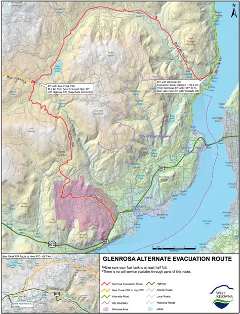 West Kelowna alternate evacuation routes ready for fire season | iNFOnews | Thompson-Okanagan's ...