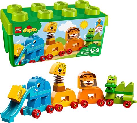 Amazon.com: LEGO DUPLO My First Animal Brick Box 10863 Building Blocks ...