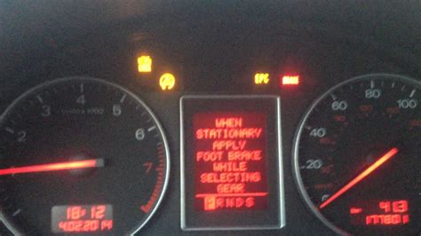 How to Reset Esp Light on Audi A4