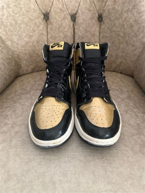 Nike Air Jordan 1 Gold Toe on Carousell