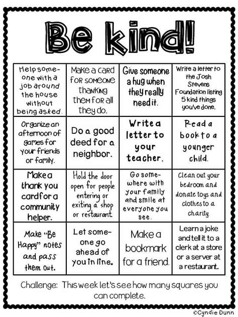 Random Acts of Kindness Bingo | Teaching kindness, Kindness activities, Random acts of kindness