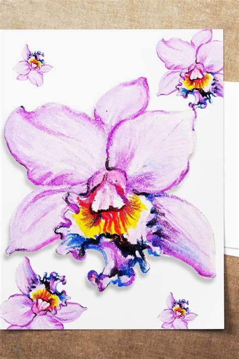 Orchid drawing tutorial || How To Draw Orchids || Oil pastel orchids flower | Orchid drawing ...