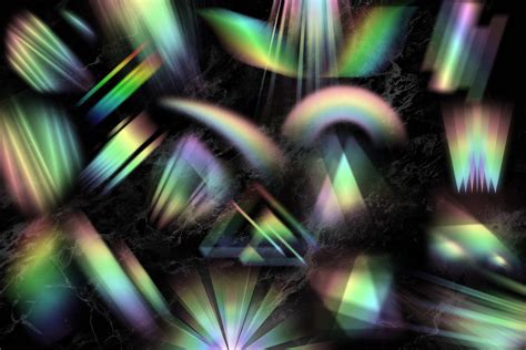 Prism Rainbow Overlays By Digital Curio | TheHungryJPEG