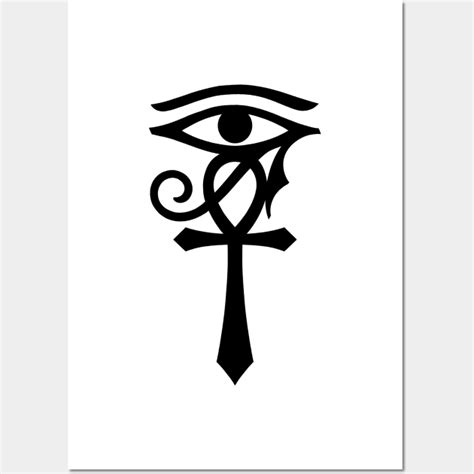 Egyptian symbol Ankh with Eye of Horus - Ankh Symbol - Posters and Art Prints | TeePublic