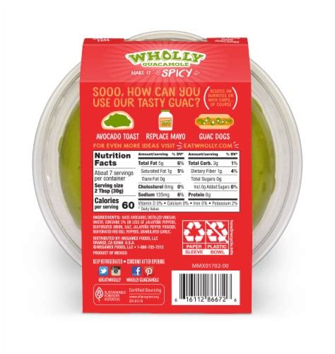 Wholly Guacamole Spicy Hot Guacamole, 7.5 oz - Kroger