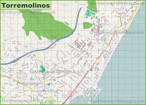 Map Of Torremolinos Town Centre