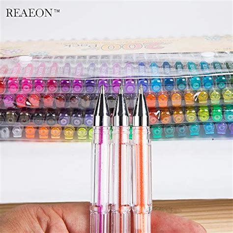 200 Glitter Gel Pen Set, 100 Markers Plus Refills Neon For Coloring Books Craft | eBay