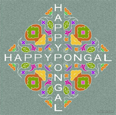 25 Beautiful Pongal Kolam and Pongal Rangoli Designs