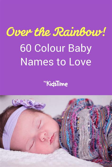 60 Colour Baby Names That Will Brighten Your Day | Baby names, Rainbow baby names, Disney baby names