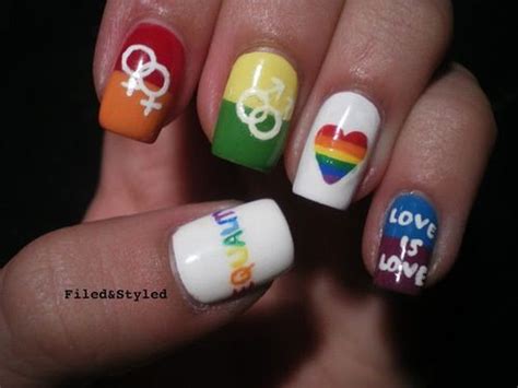 Pin by Hollie Young on NAILS | Rainbow nails, Love nails, Nails