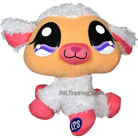 Year 2009 Littlest Pet Shop LPS 6 Inch Tall Plush Figure - White Sheep ...