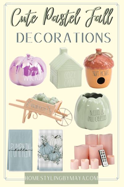 Cute Pastel Fall Decor You Are Going to LOVE This Year!