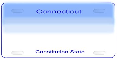 Connecticut License Plate Clip Art at Clker.com - vector clip art ...