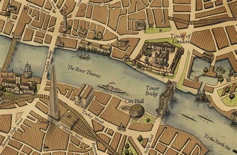 Grand Map of London - London Bridge Area | http://www.wellingtonstravel.com | Flickr