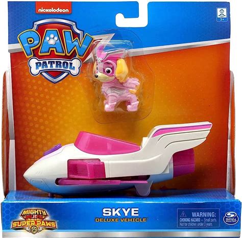 Paw Patrol Skye's Mighty Pups Charged Up Deluxe Vehicle With Lights And ...