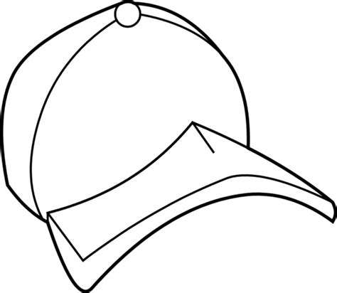 Baseball Cap Outline - ClipArt Best