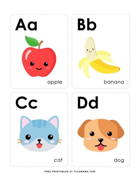 Fun, Free & Engaging Alphabet Flash Cards For Preschoolers | Alphabet ...