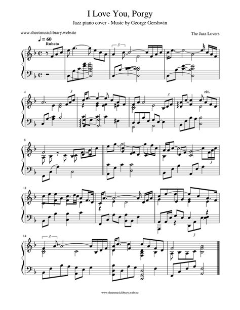 I Love You, Porgy Sheet music for Piano (Solo) | Musescore.com