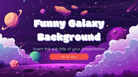 Funny Galaxy Background Google Slides and PowerPoint Template
