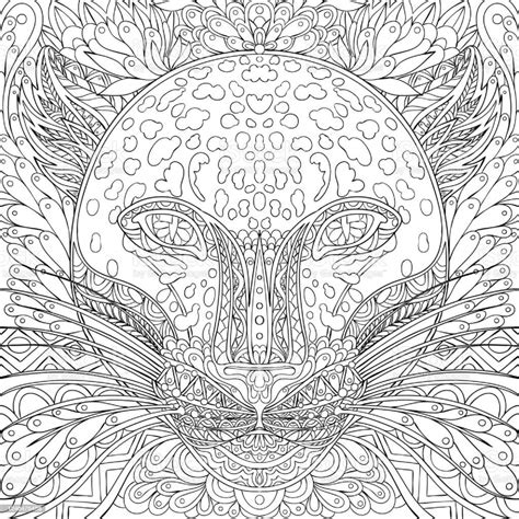 Mandala Cheetah Head Coloring Page - Download, Print Now!