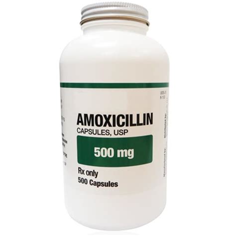 House Brand Amoxicillin 500 mg, Bottle of 500 Capsules | Net32