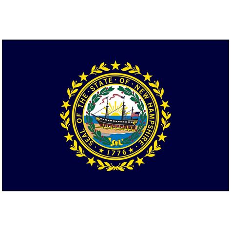 New Hampshire State Flag - Flagpole Man