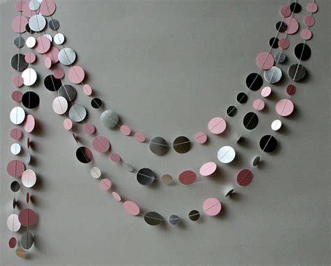 Pink Silver Garland Christmas Garland Christmas Decoration - Etsy