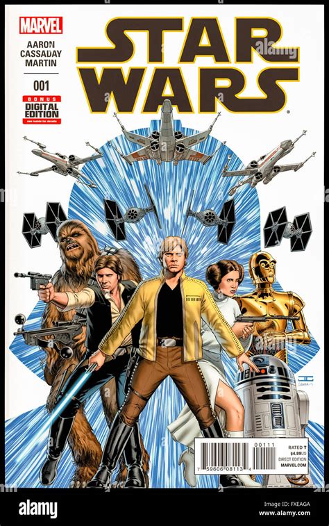 'Star Wars' Issue 1, January 2015 published by Marvel Comics; front ...