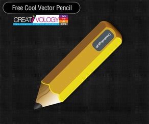 Realistic Yellow Vector Pencil Vector for Free Download | FreeImages