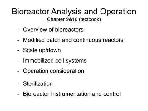 lecture notes-bioreactor design and operation