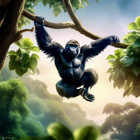 Download Ai Generated Gorilla Primate Royalty-Free Stock Illustration ...