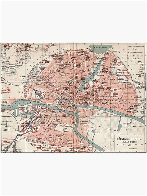 "Vintage Map of Königsberg Germany (1905) " Poster for Sale by BravuraMedia | Redbubble