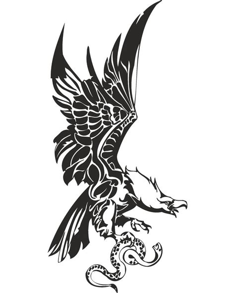 Eagle with Snake in Claws Vector Free Vector cdr Download - 3axis.co