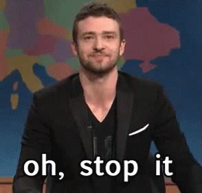 Stop GIF - JustinTimberlake Snl StopIt - Discover & Share GIFs