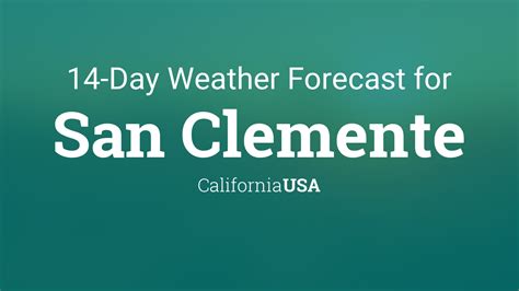 San Clemente, California, USA 14 day weather forecast