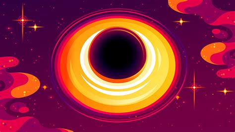 Sci Fi, Black Hole, Kurzgesagt, Space, Minimalist, HD wallpaper | Peakpx