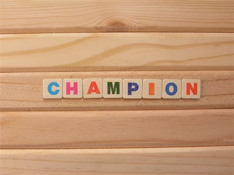 Champion word stock image. Image of idea, race, text - 95048179