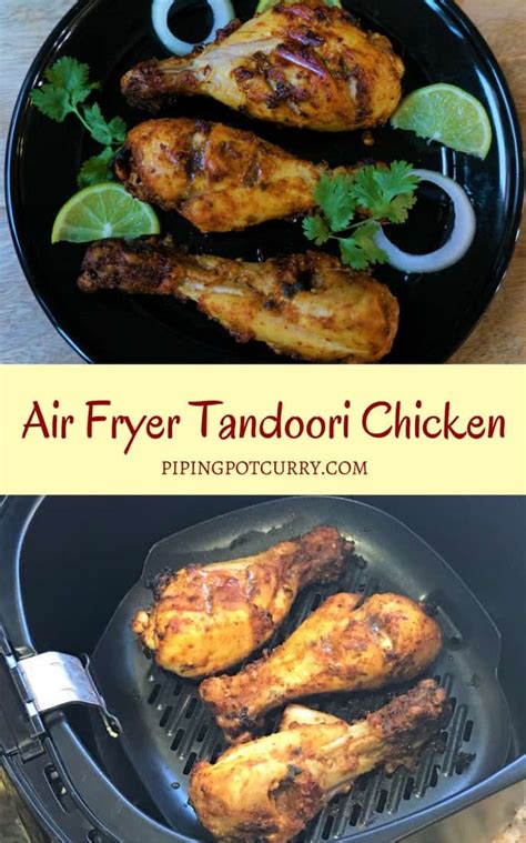 Low Carb Tandoori Chicken - Air Fryer - Piping Pot Curry