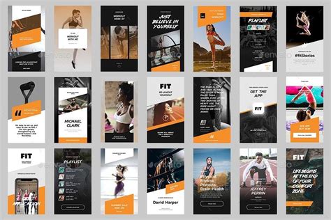 FIT — Instagram Story Templates | Instagram story template, Story ...